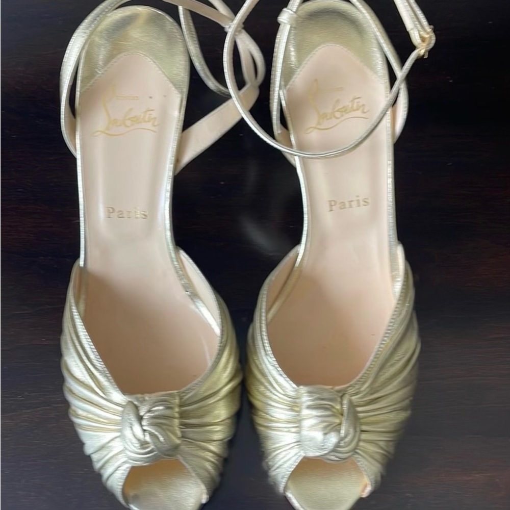Christian Louboutin Gold Heels
